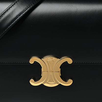 Celine Shiny Calfskin Medium Triomphe Black 8 of 10