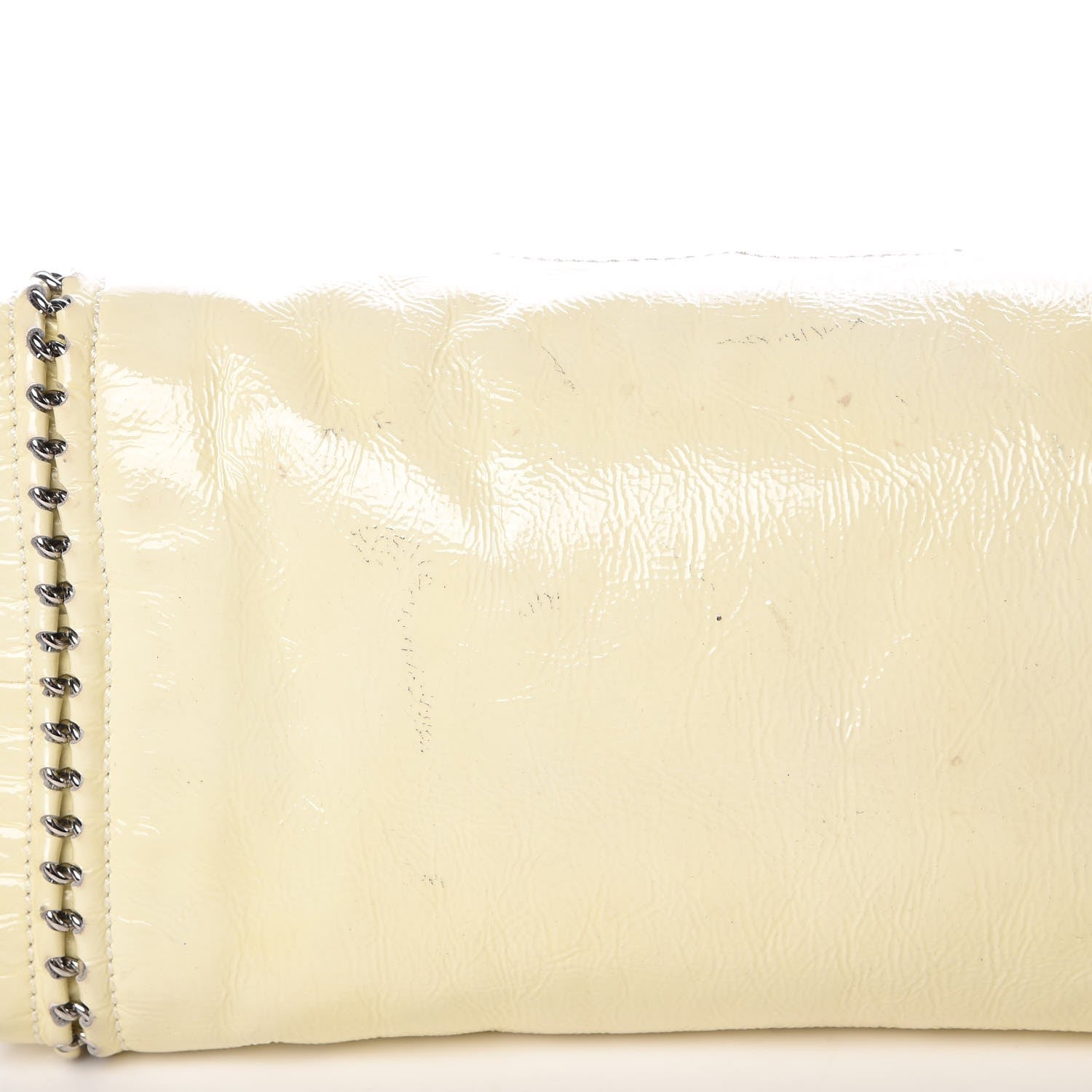 Chanel Patent Luxe Ligne Medium Bowler Ivory 12 of 17