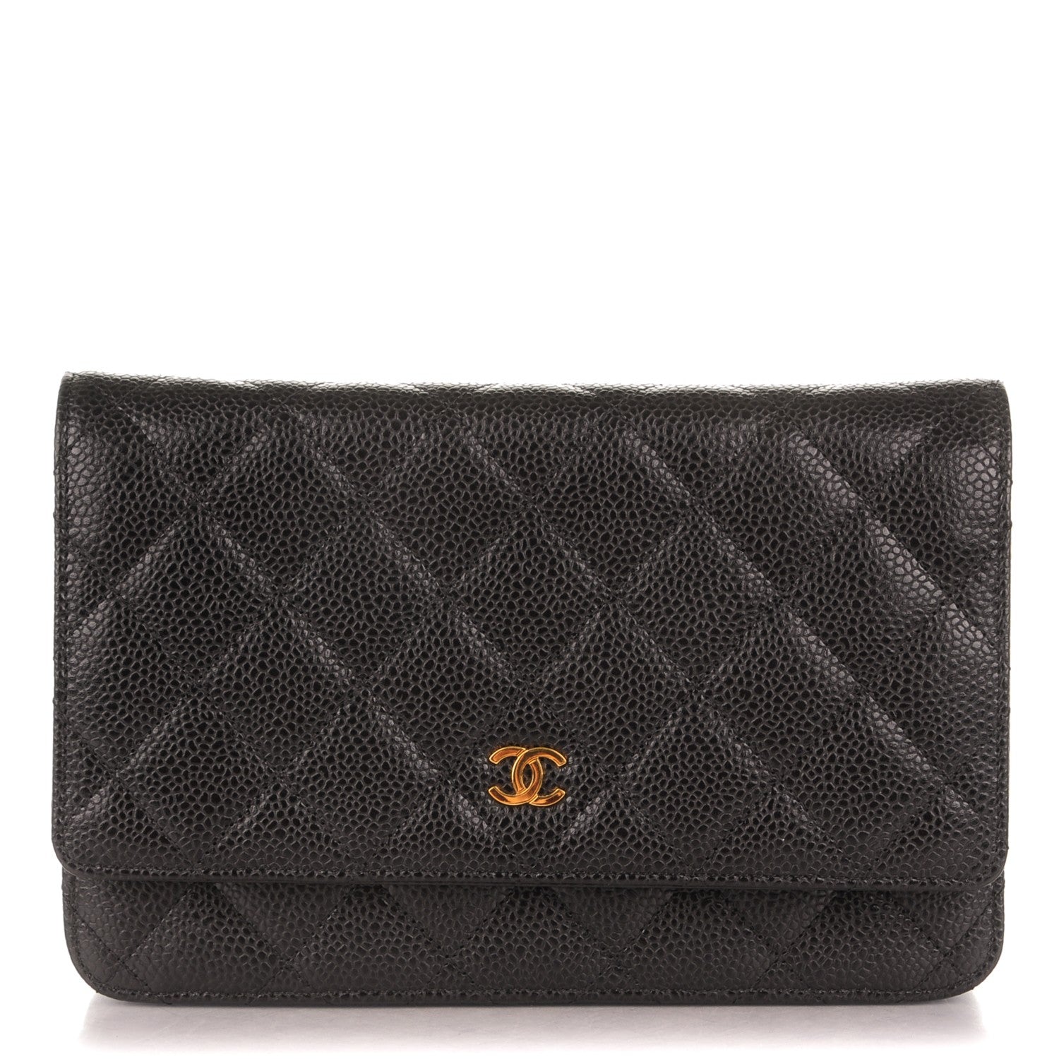 Chanel Caviar Quilted Wallet On Chain WOC Black 1 of 8