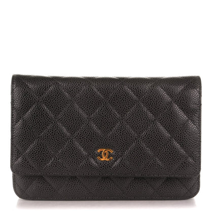 Chanel Caviar Quilted Wallet On Chain WOC Black 1 of 8