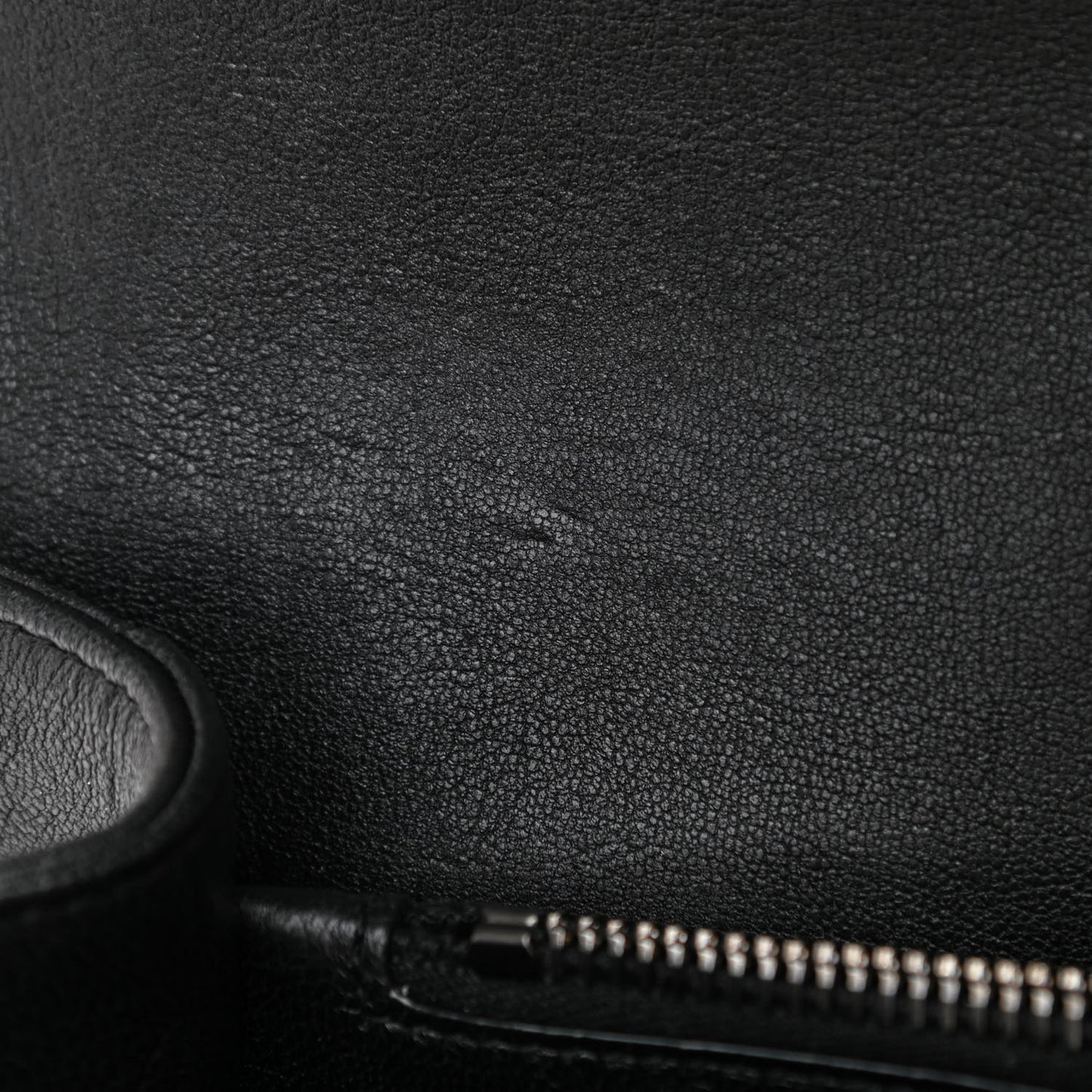 Sheepskin Matelasse Chevron Monogram Large College Satchel Black
