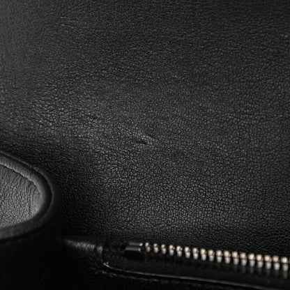 Saint Laurent Sheepskin Matelasse Chevron Monogram Large College Satchel Black 9 of 9