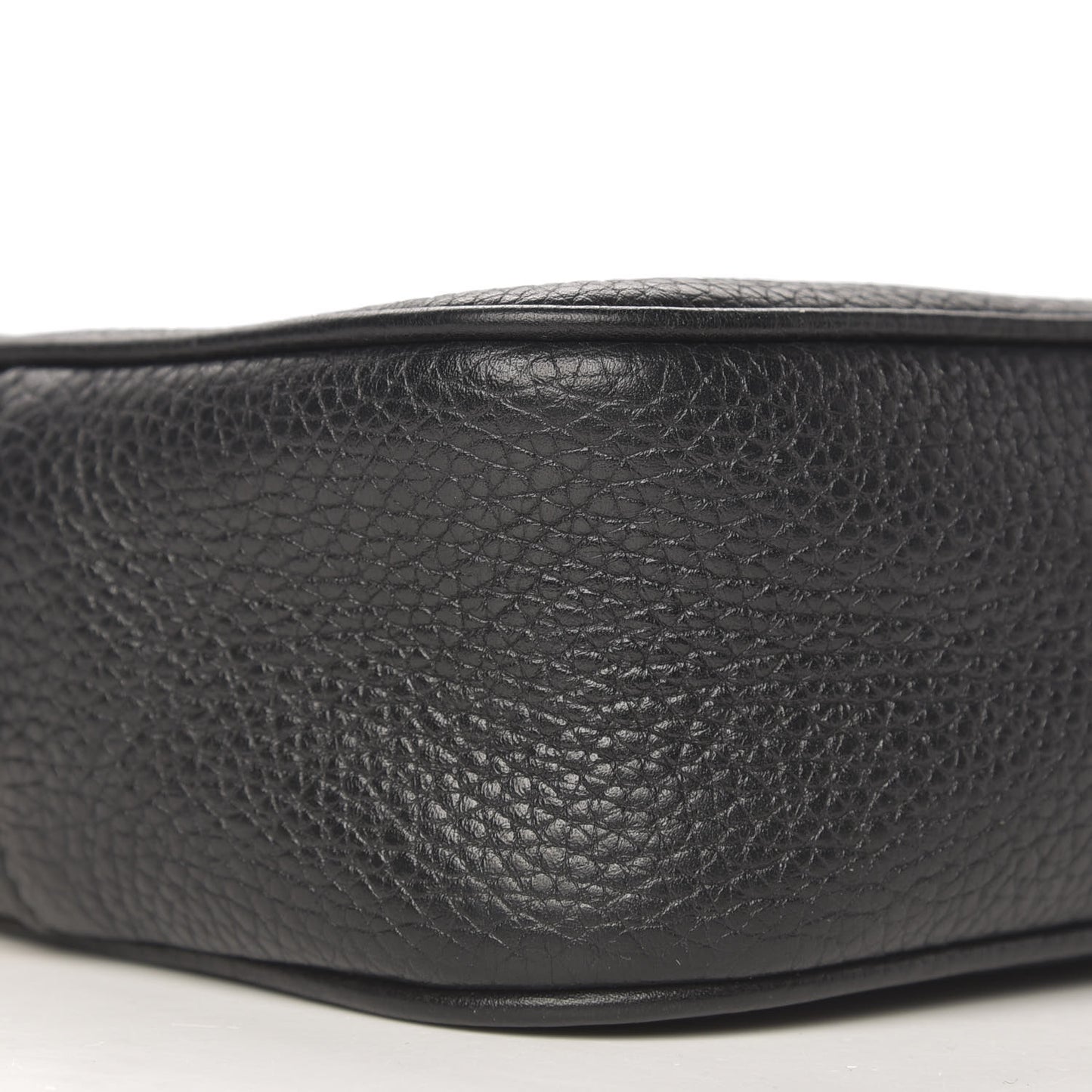 Pebbled Calfskin Mini Soho Disco Bag Black