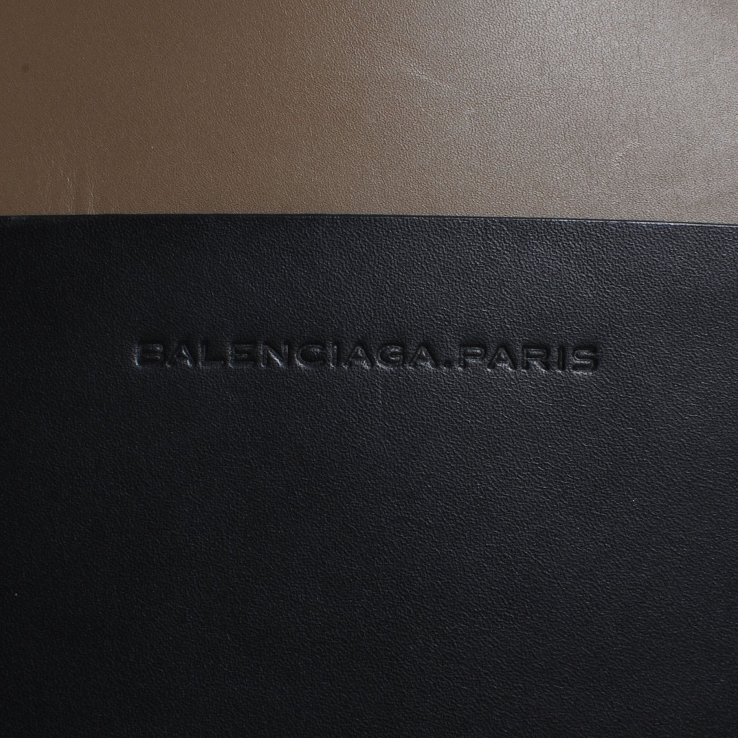 Balenciaga Calfskin Pocket Tote M Khaki and Black 5 of 8