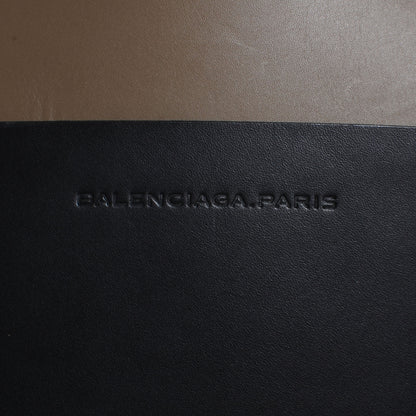 Balenciaga Calfskin Pocket Tote M Khaki and Black 5 of 8