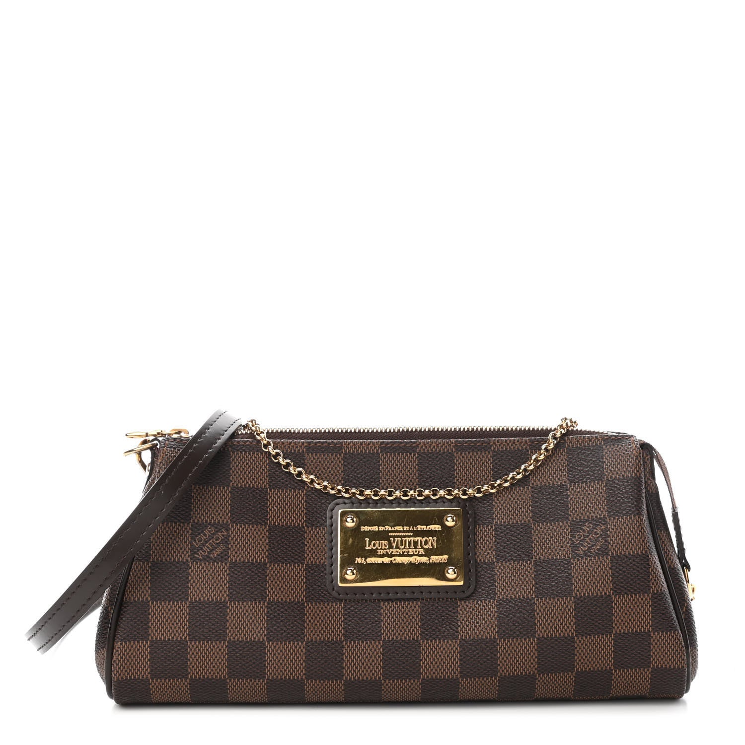 Louis Vuitton Damier Ebene Eva Clutch 1 of 4