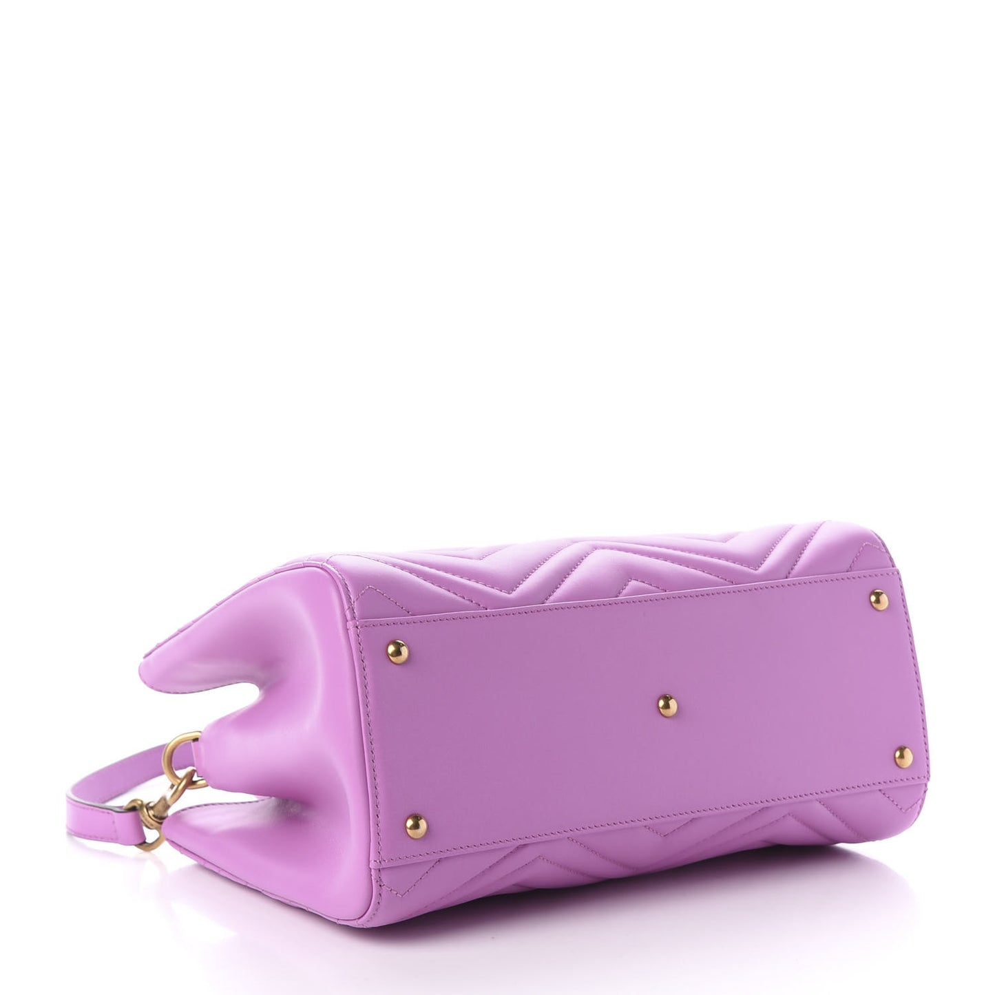 Calfskin Matelasse Small GG Marmont Tote Candy Mousse