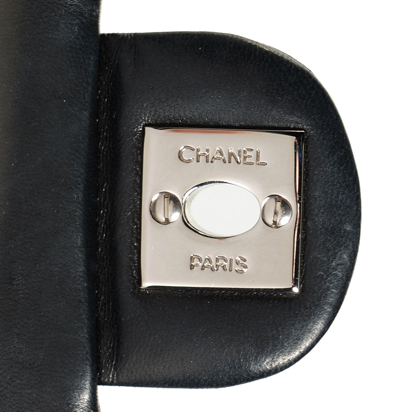 Lambskin Quilted Mini Square Flap Black