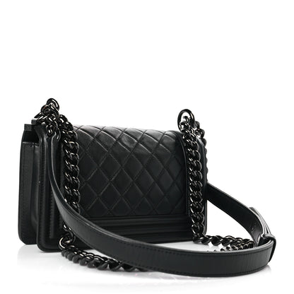 Chanel Calfskin Quilted Small Boy Flap So Black 3 of 9
