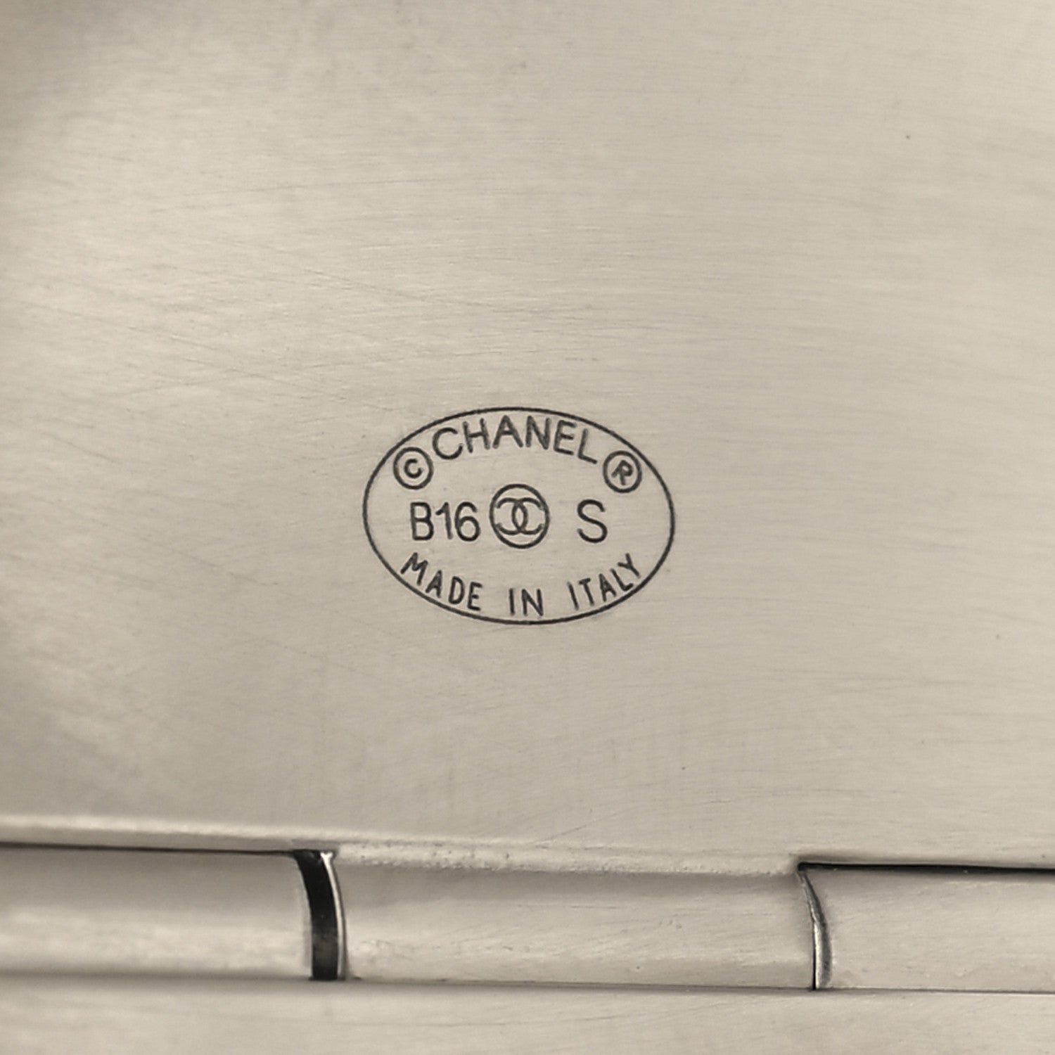 Chanel Metal CC Mirror Cuff Silver 4 of 5