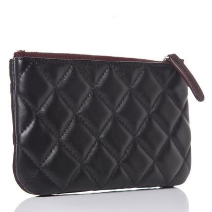 Chanel Lambskin Quilted Small Cosmetic Case Black 3 of 8