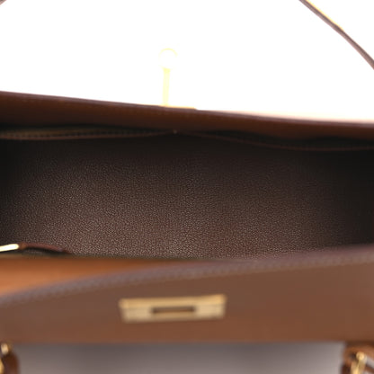 Hermes Epsom Kelly Sellier 28 Gold 5 of 14