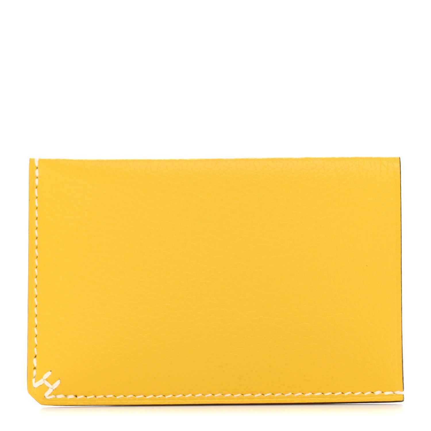Hermes Evercolor Sellier Card Holder Jaune Ambre 1 of 8