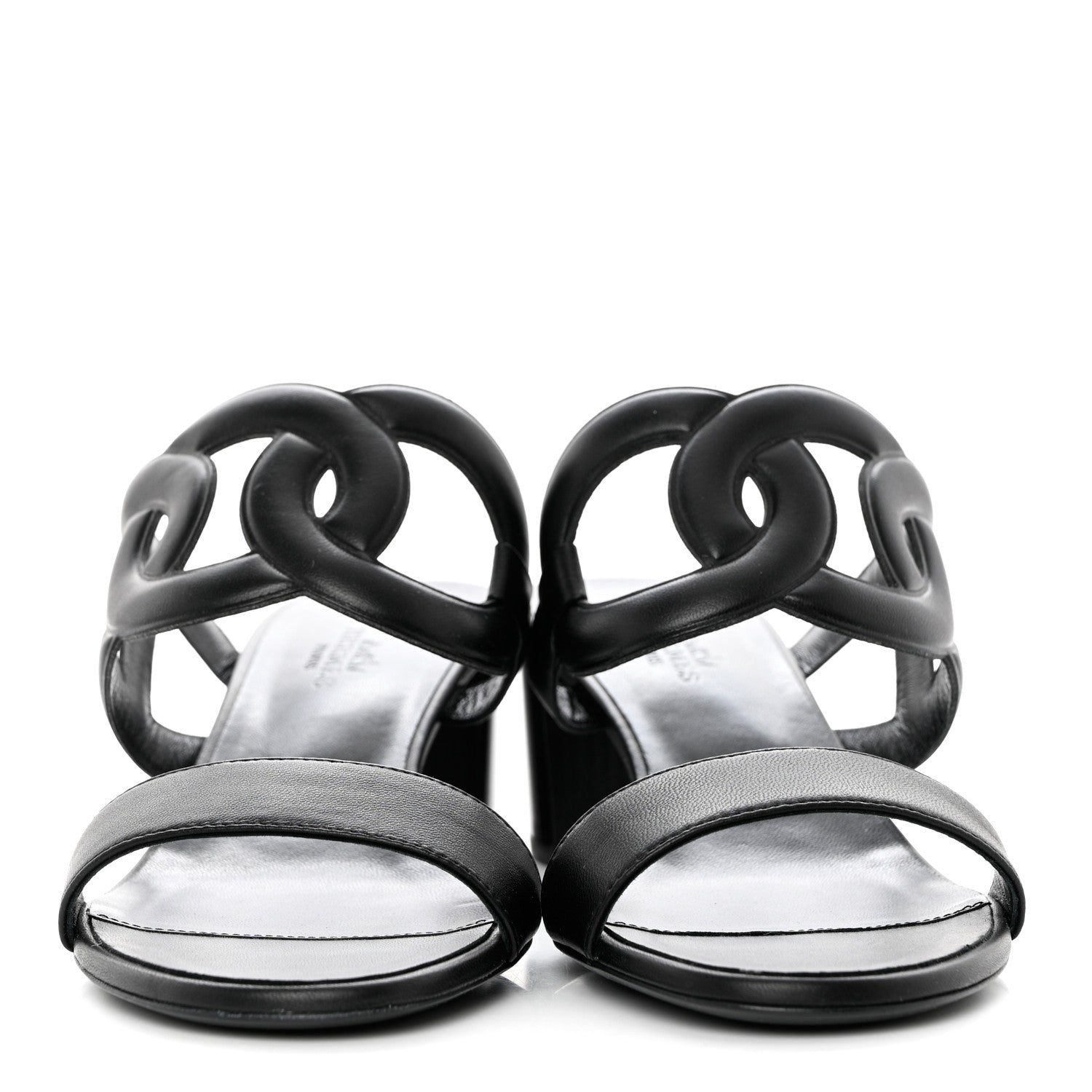 Hermes Nappa Bikini Sandals 38.5 Black 2 of 8