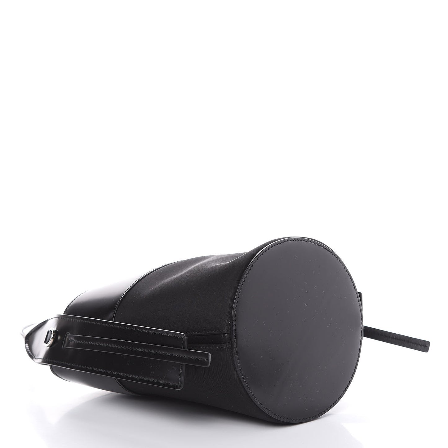 Tessuto Spazzolato Ouverture Bucket Bag Black