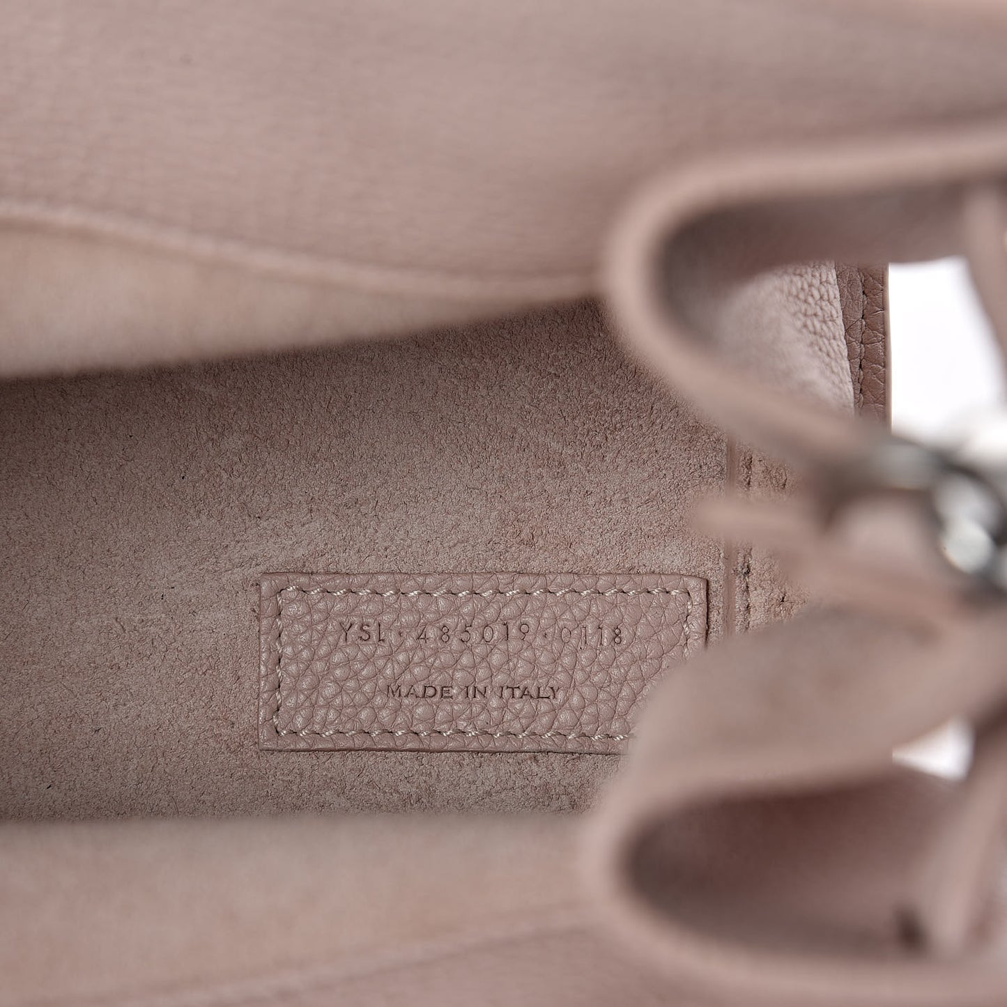 Grained Calfskin Nano Supple Sac De Jour Marble Pink