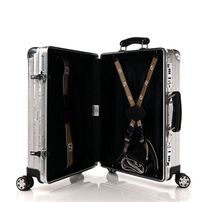Fendi X RIMOWA Aluminum FF Print Roll Away Carry On Luggage Silver 5 of 11