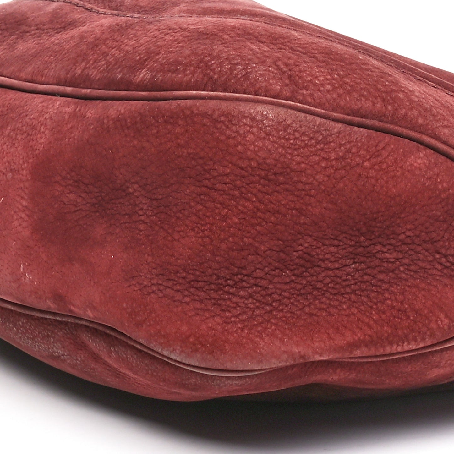 Nubuck Medium Jackie Shoulder Bag Burgundy