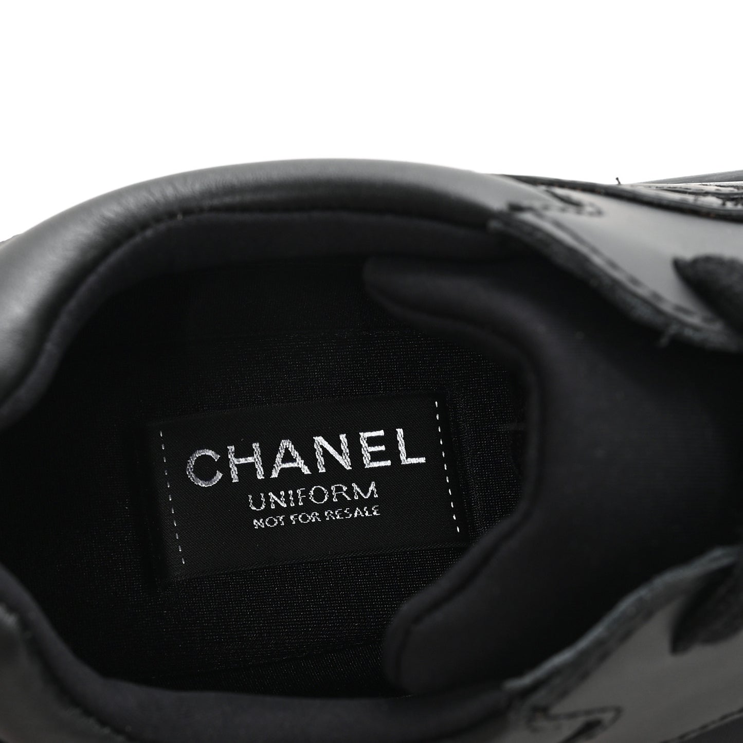 Calfskin Lambskin CC Uniform Sneakers 41 Black 41 Black