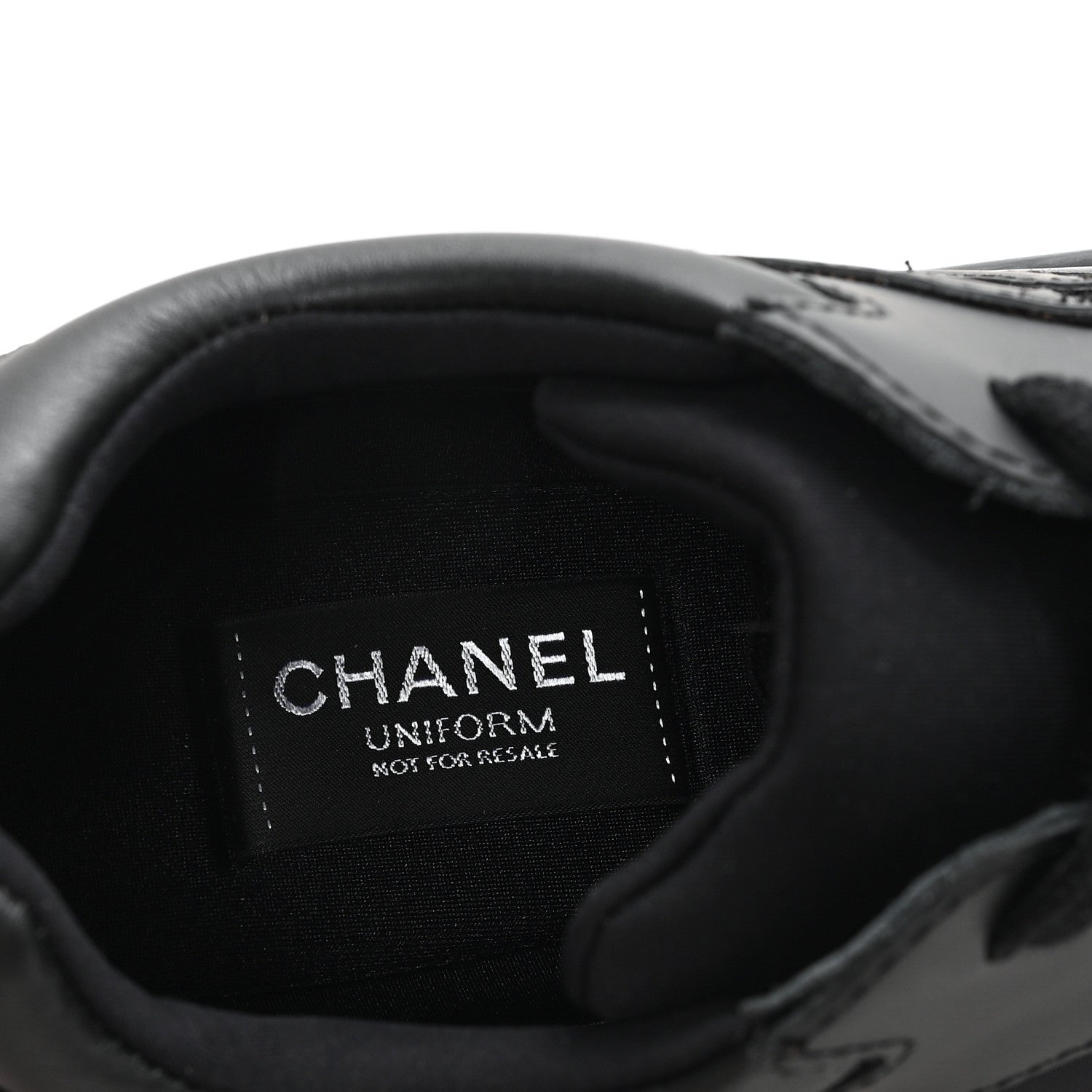 Chanel Calfskin Lambskin CC Uniform Sneakers 41 Black 41 Black 8 of 10