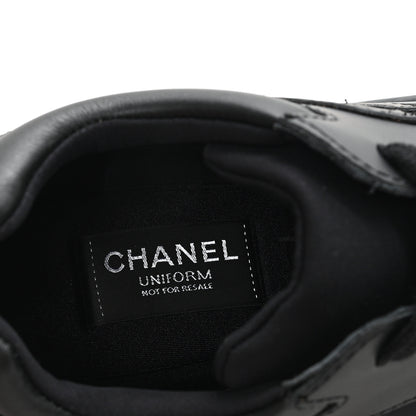 Chanel Calfskin Lambskin CC Uniform Sneakers 41 Black 41 Black 8 of 10