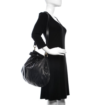 Gucci Calfskin Medium Hysteria Top Handle Bag Black 2 of 9