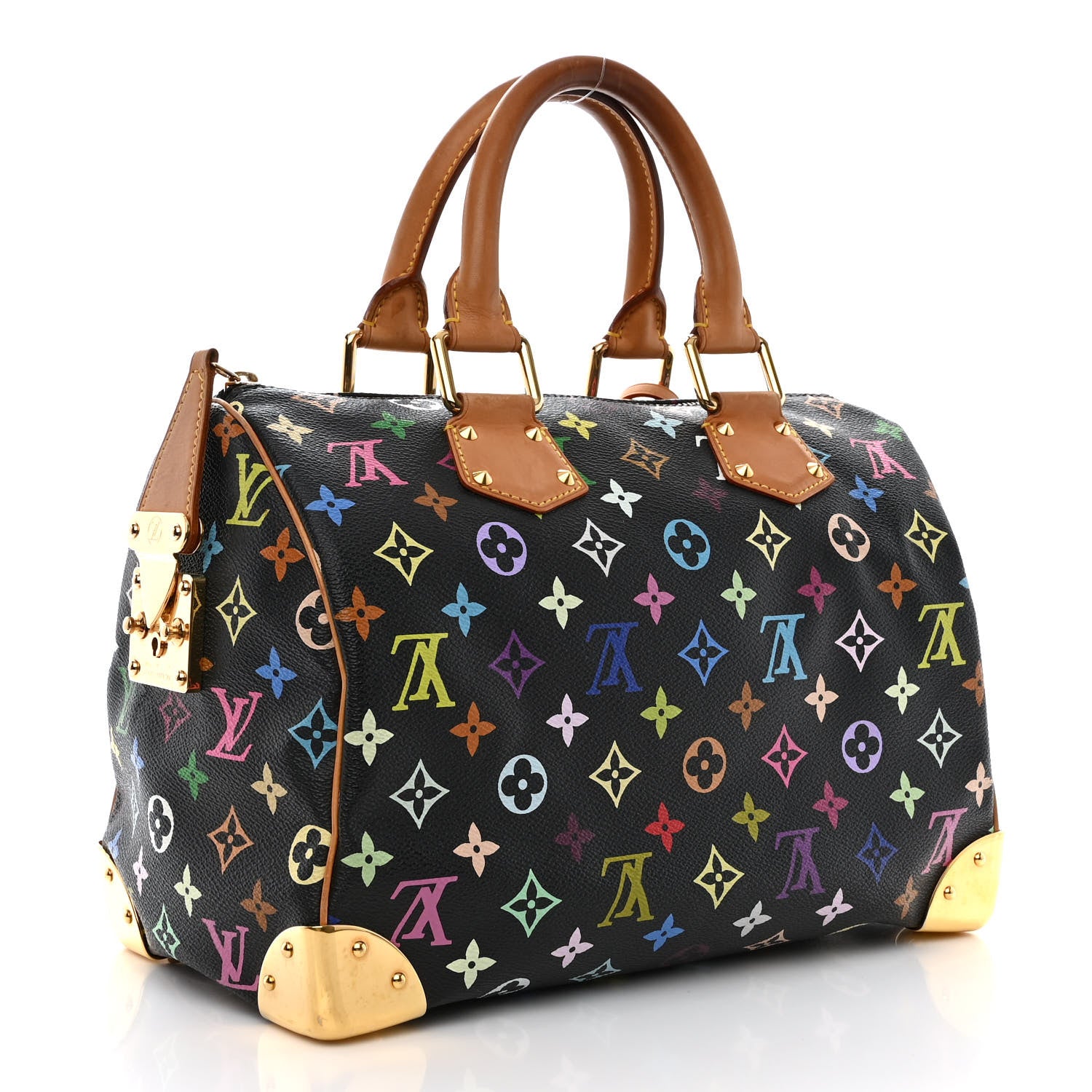 Louis Vuitton Monogram Multicolor Speedy 30 Black 3 of 12