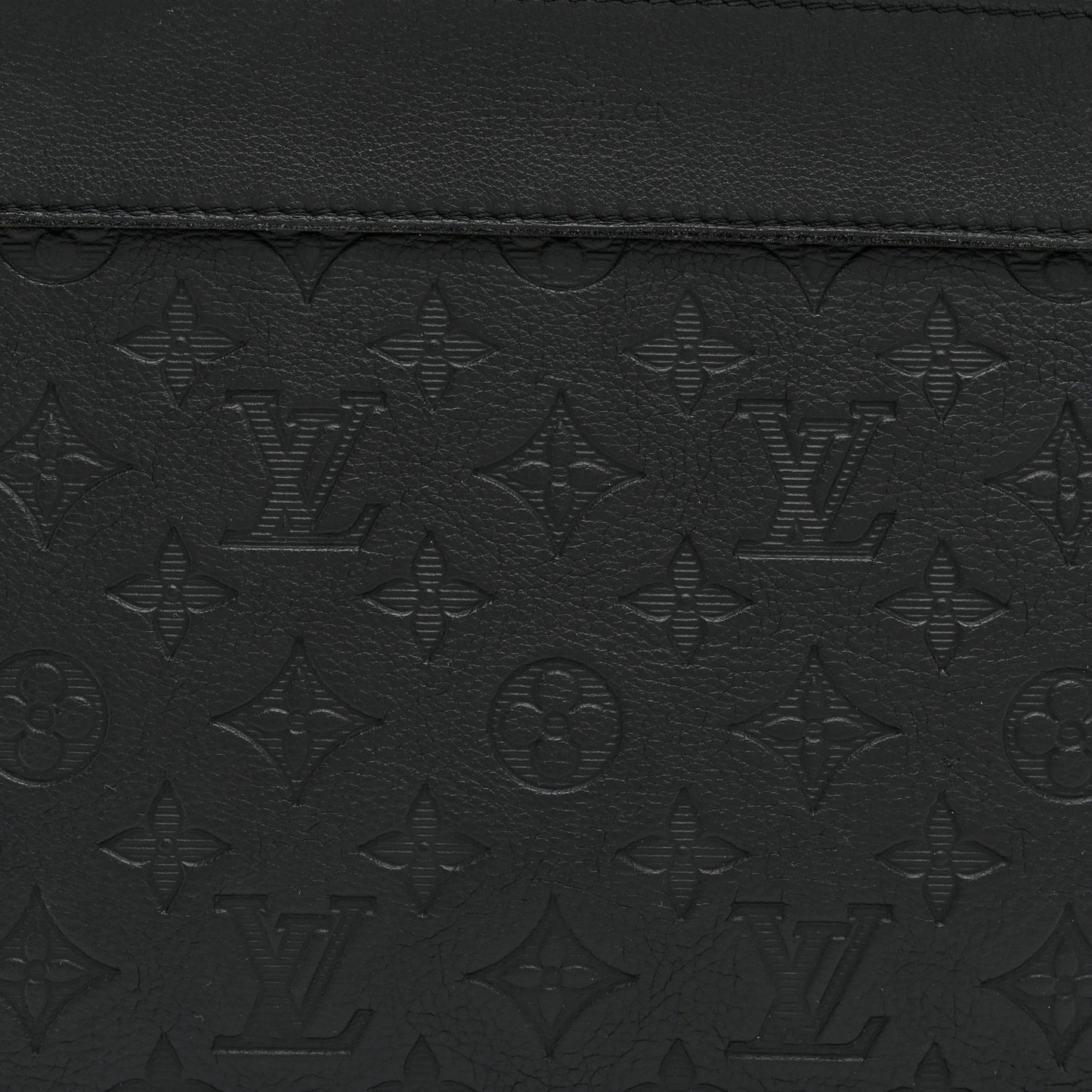 Shadow Calfskin Monogram Pochette Voyage Souple Black