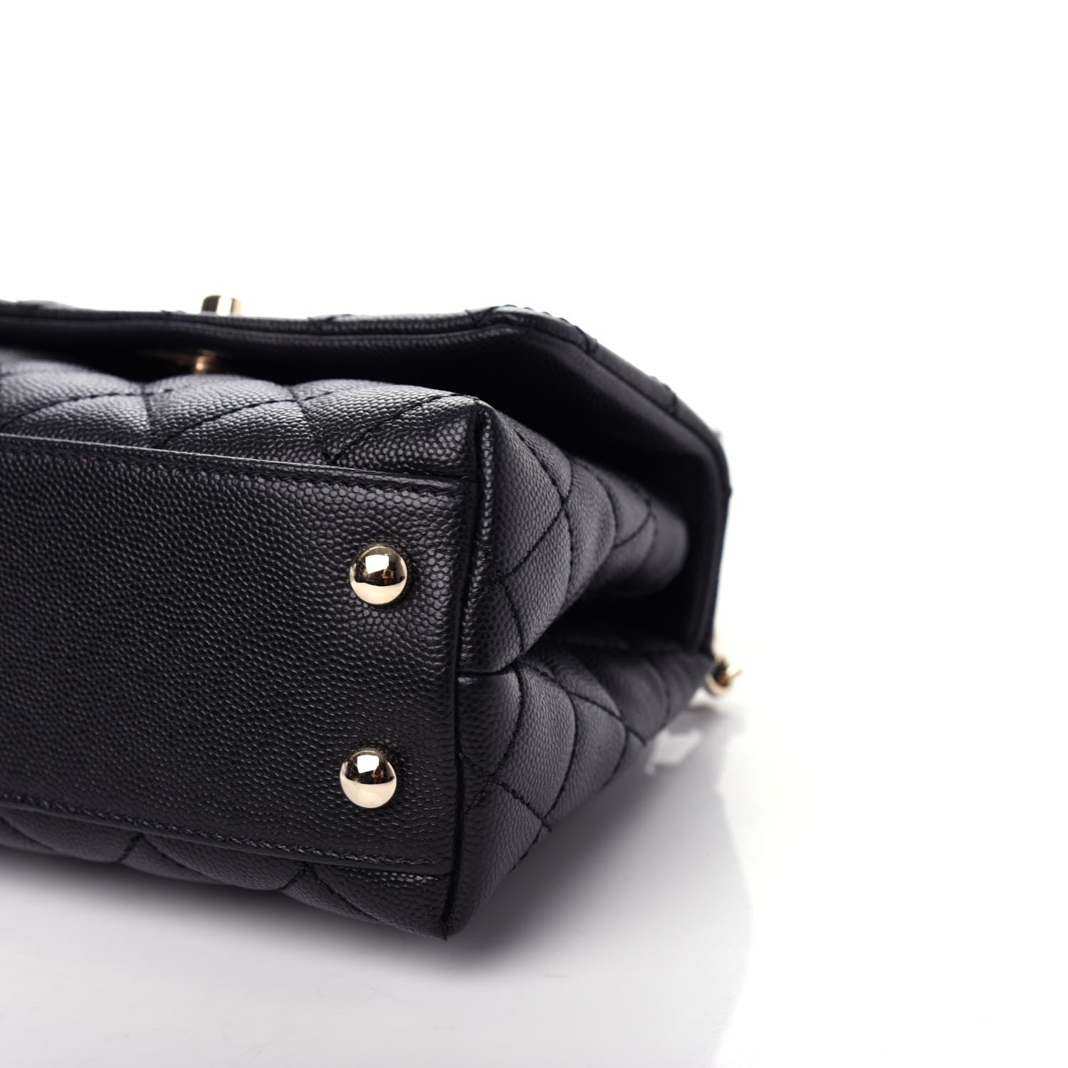Chanel Caviar Quilted Extra Mini Coco Handle Flap Black 9 of 10