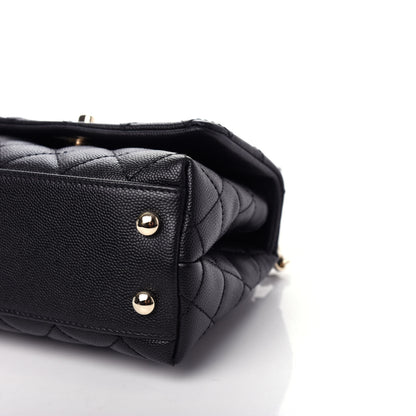 Chanel Caviar Quilted Extra Mini Coco Handle Flap Black 9 of 10