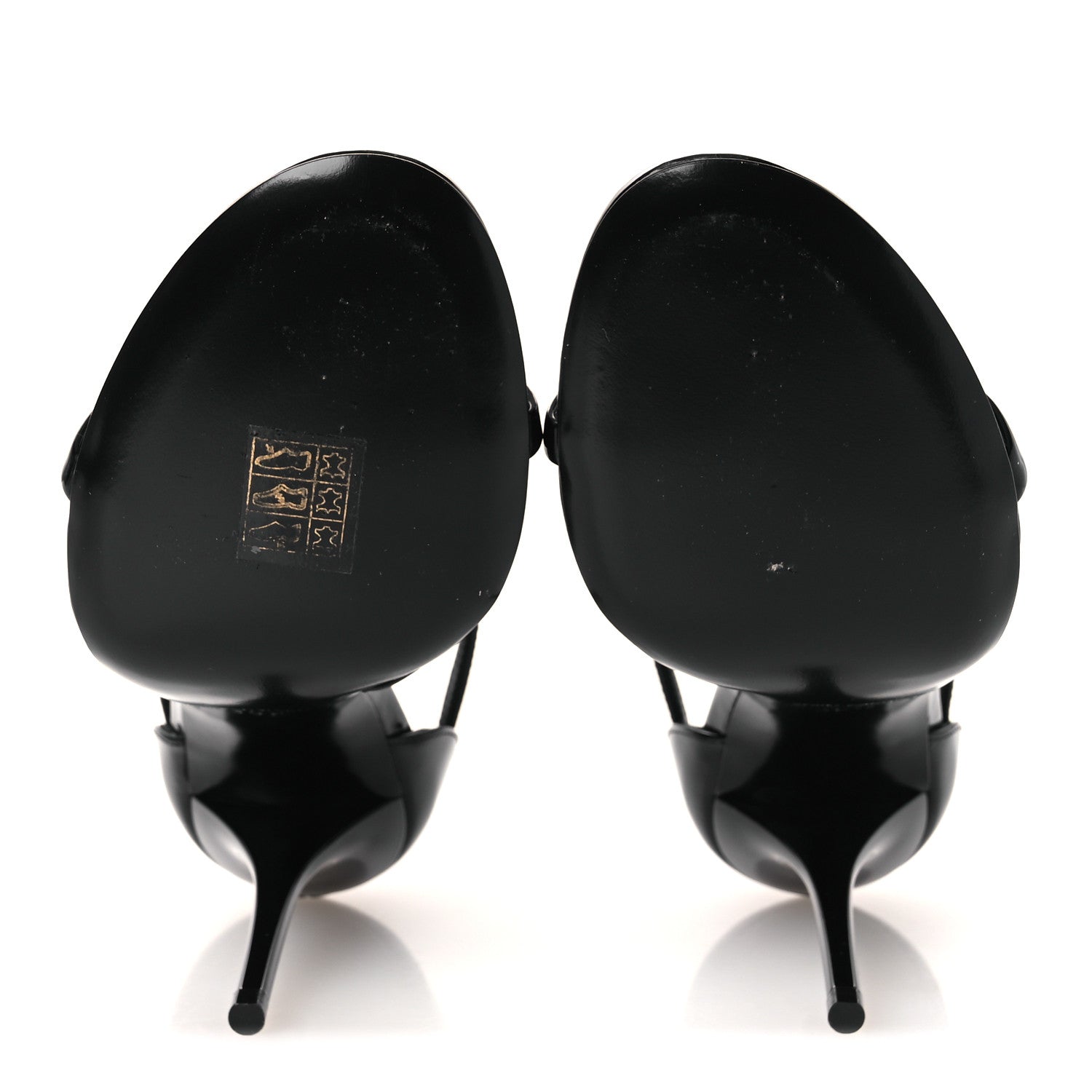 Saint Laurent Vernice Chiffon Cassandra 100 Sandals 36.5 Black 7 of 10