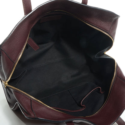 Alexander McQueen Pebbled Leather Skull Padlock Tote Oxblood 5 of 10