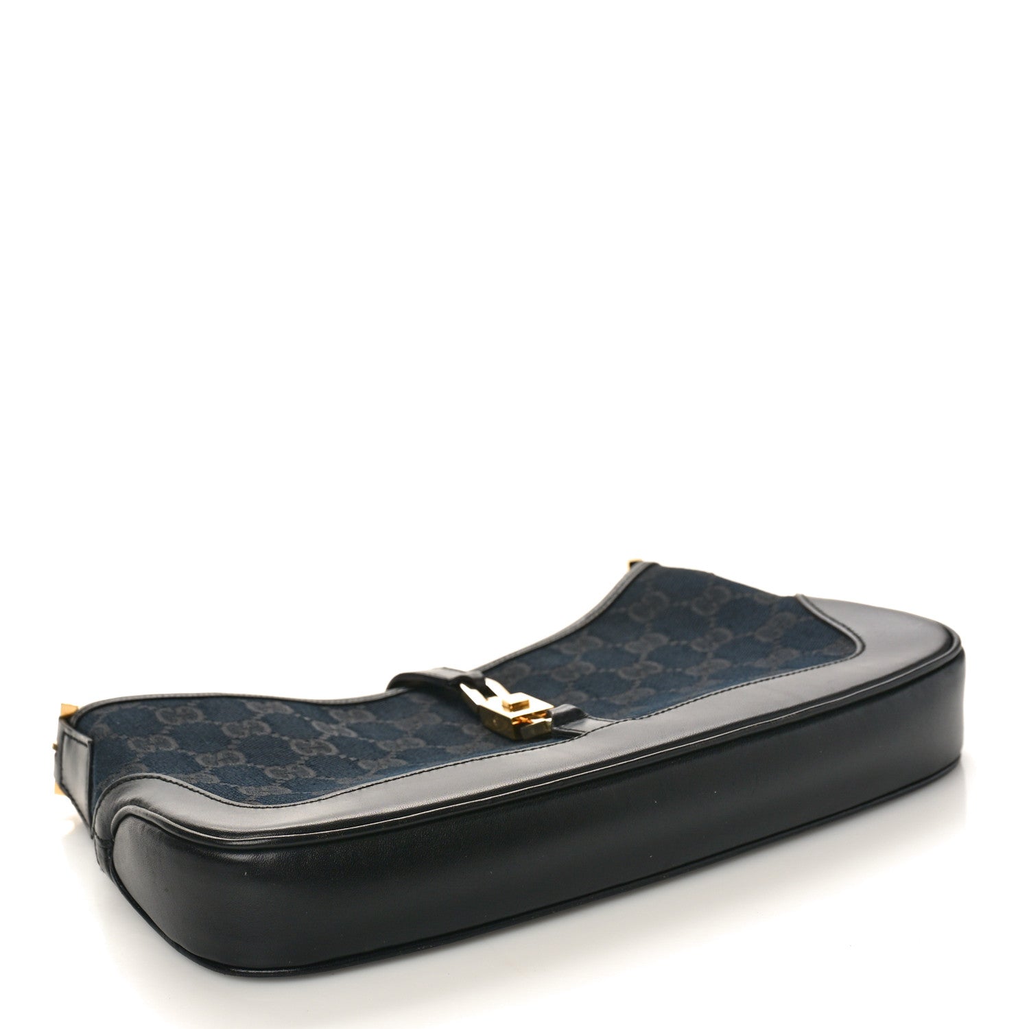 Gucci Monogram Jackie O Chain Hobo Black 4 of 10