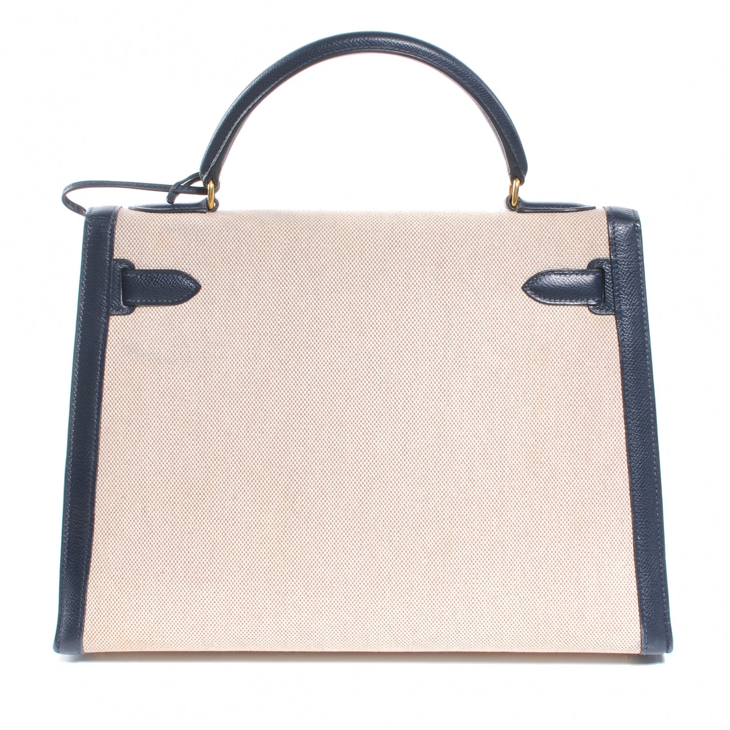 Hermes Courchevel Toile Kelly 32 Indigo 3 of 7