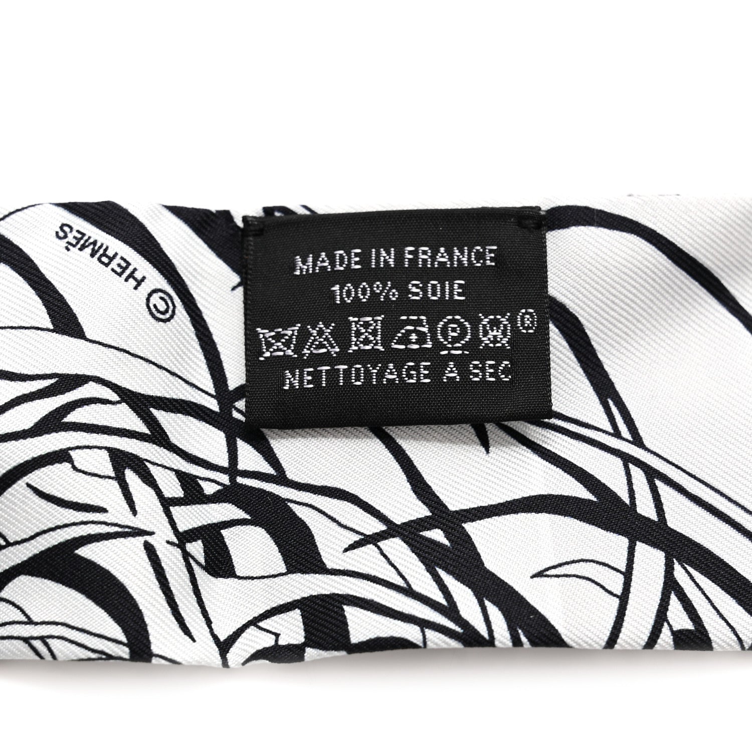 Hermes Silk Jungle Love Rainbow Twilly Gris Black White 4 of 4