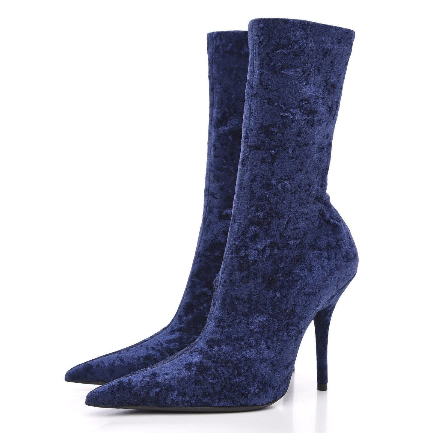 Velvet Extreme Pointed Toe Knife Booties 36 Navy