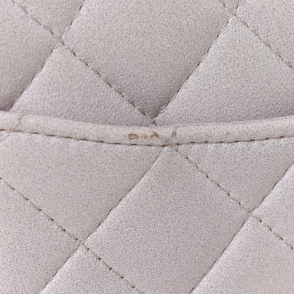 Chanel Iridescent Lambskin Quilted Mini Top Handle Rectangular Flap White 10 of 11