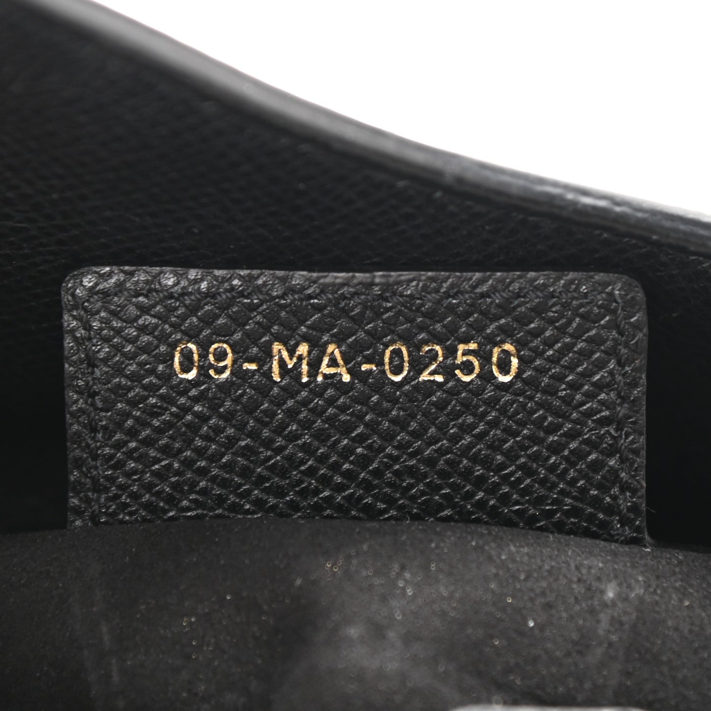 Grained Calfskin Saddle Bag Black