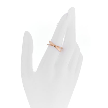 Tiffany 18K Rose Gold Diamond Atlas X Narrow Ring 53 6.25 2 of 4