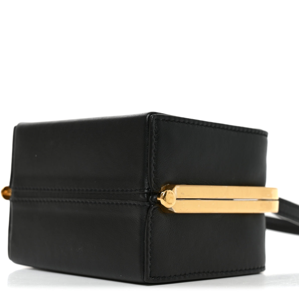 Celine Shiny Calfskin Lana Triomphe Minaudiere Black 9 of 9