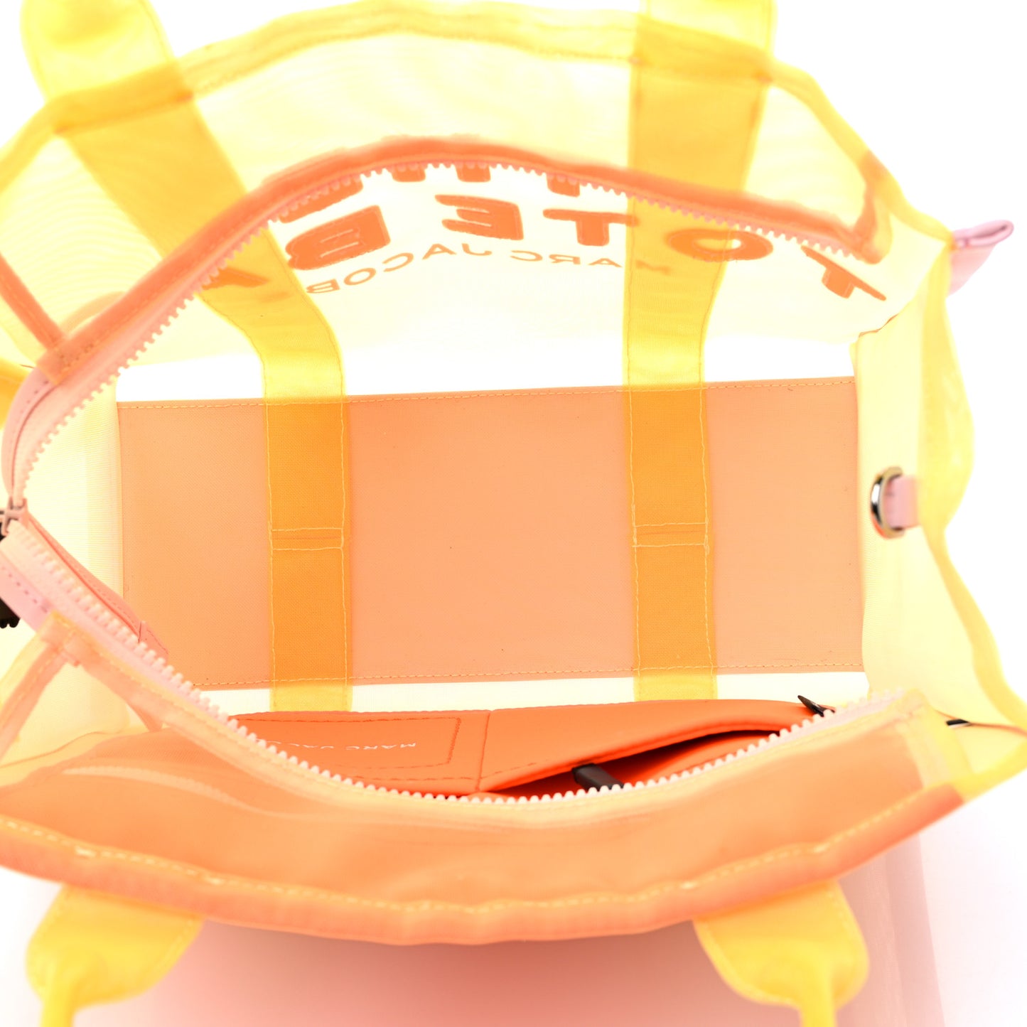 Nylon The Mesh Medium Tote Bag Yellow Multicolor
