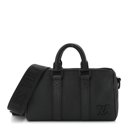 Louis Vuitton Taurillon Keepall Bandouliere 25 Black 1 of 9