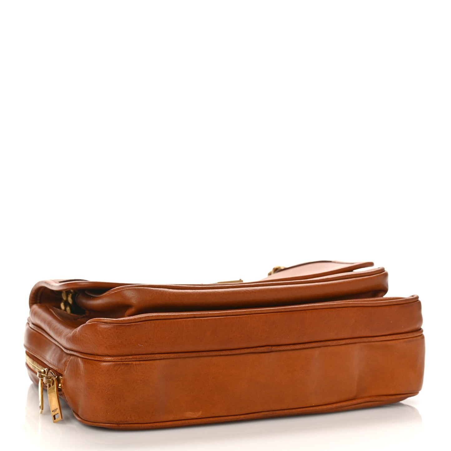 Calfskin Monogram Medium Niki Chain Satchel Cognac