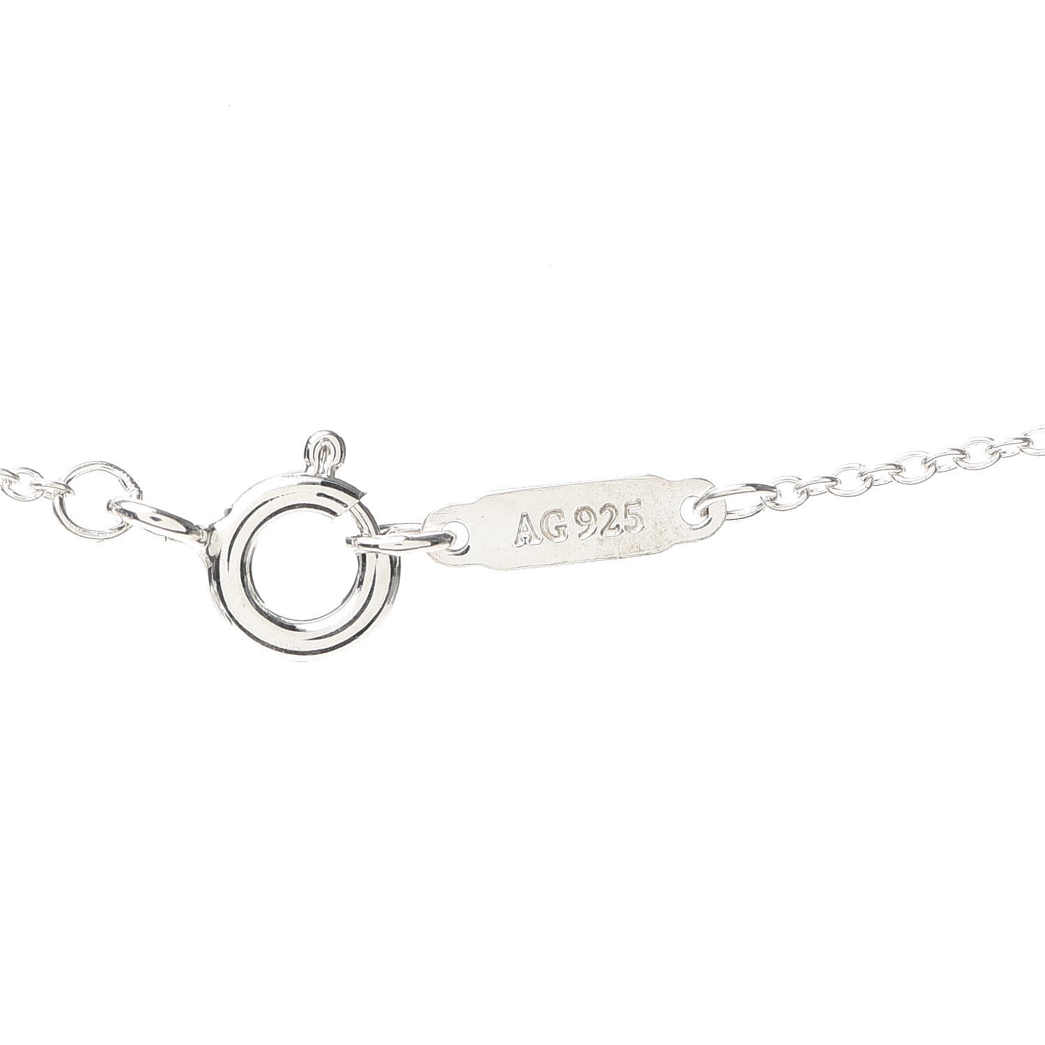 Tiffany Sterling Silver Small Enchant Heart Pendant Necklace 4 of 6