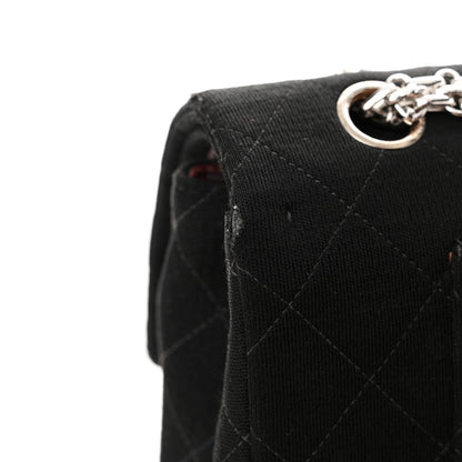 Chanel Jersey Quilted Medium Double Flap Black 23 of 23
