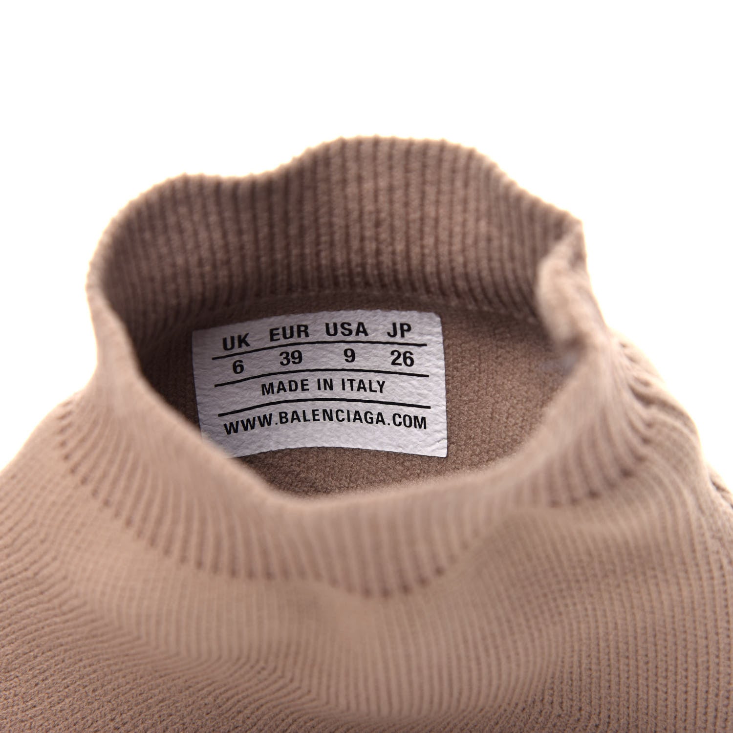 Balenciaga Technical 3D Recycled Knit Womens Speed 2.0 Sneakers 39 Monocolor Beige 10 of 11