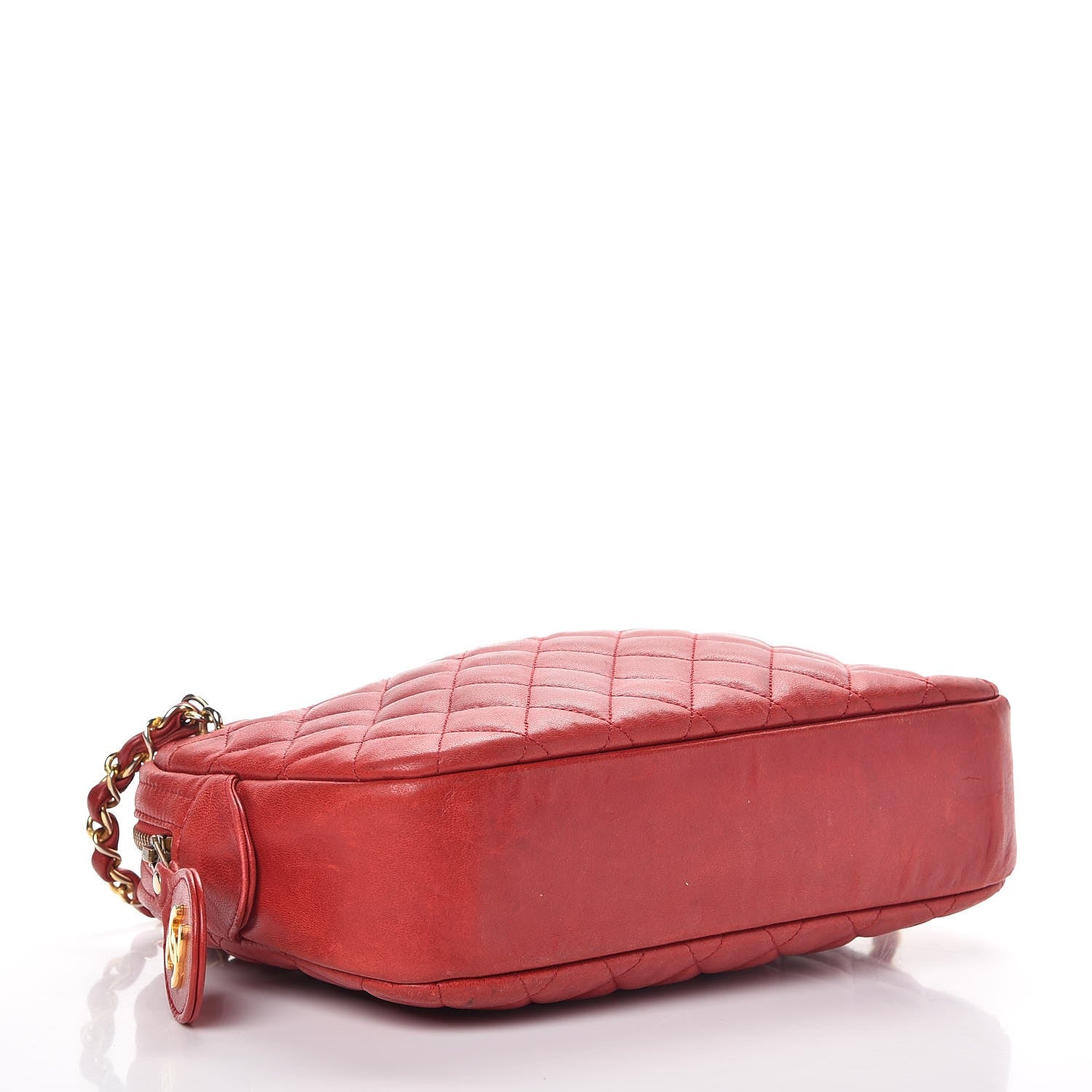 Chanel Lambskin Quilted Camera Case Red 4 of 19