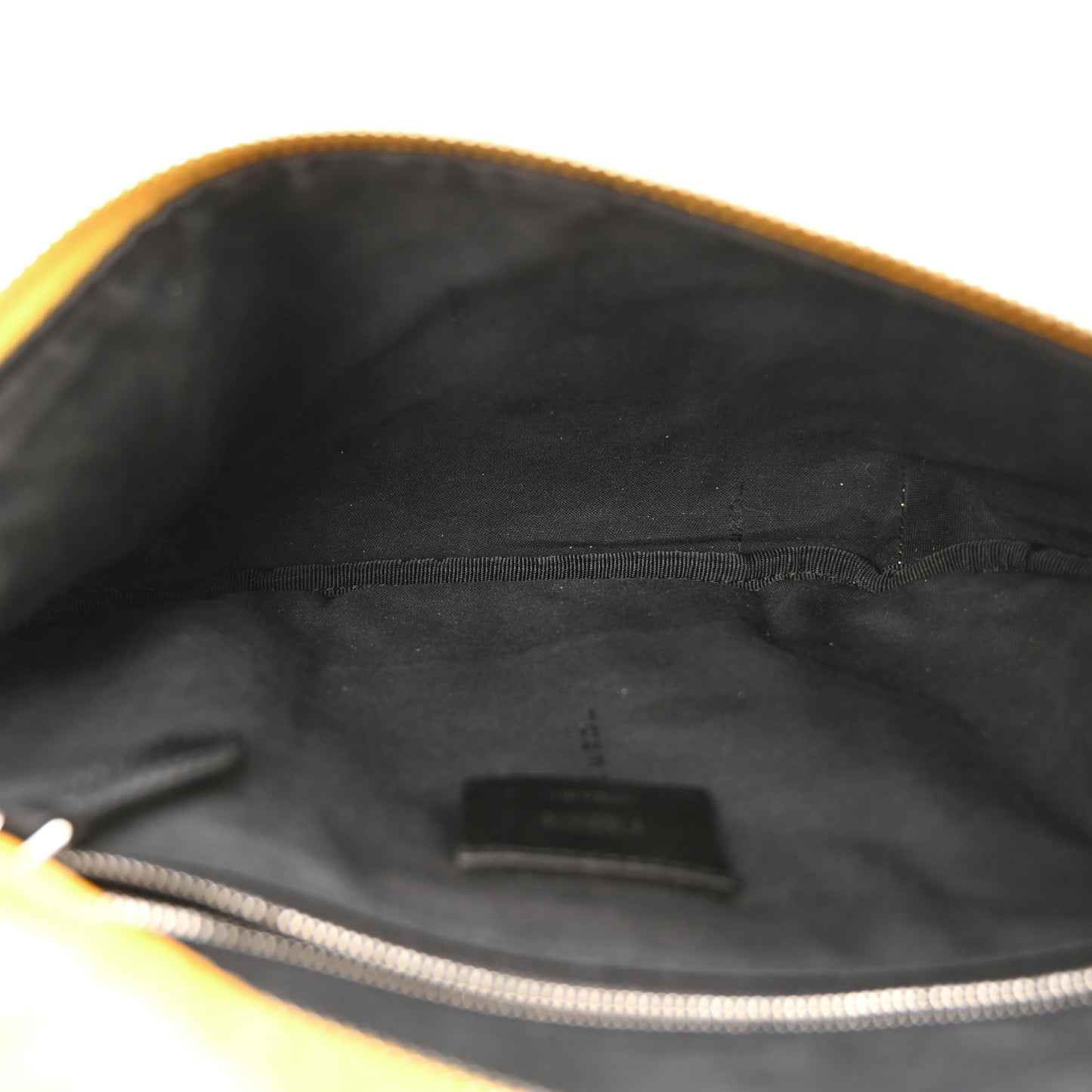 X SARAH COLEMAN Glazed Fabric Vitello Grace Light Micro FF Vertigo Belt Bag Mimosa
