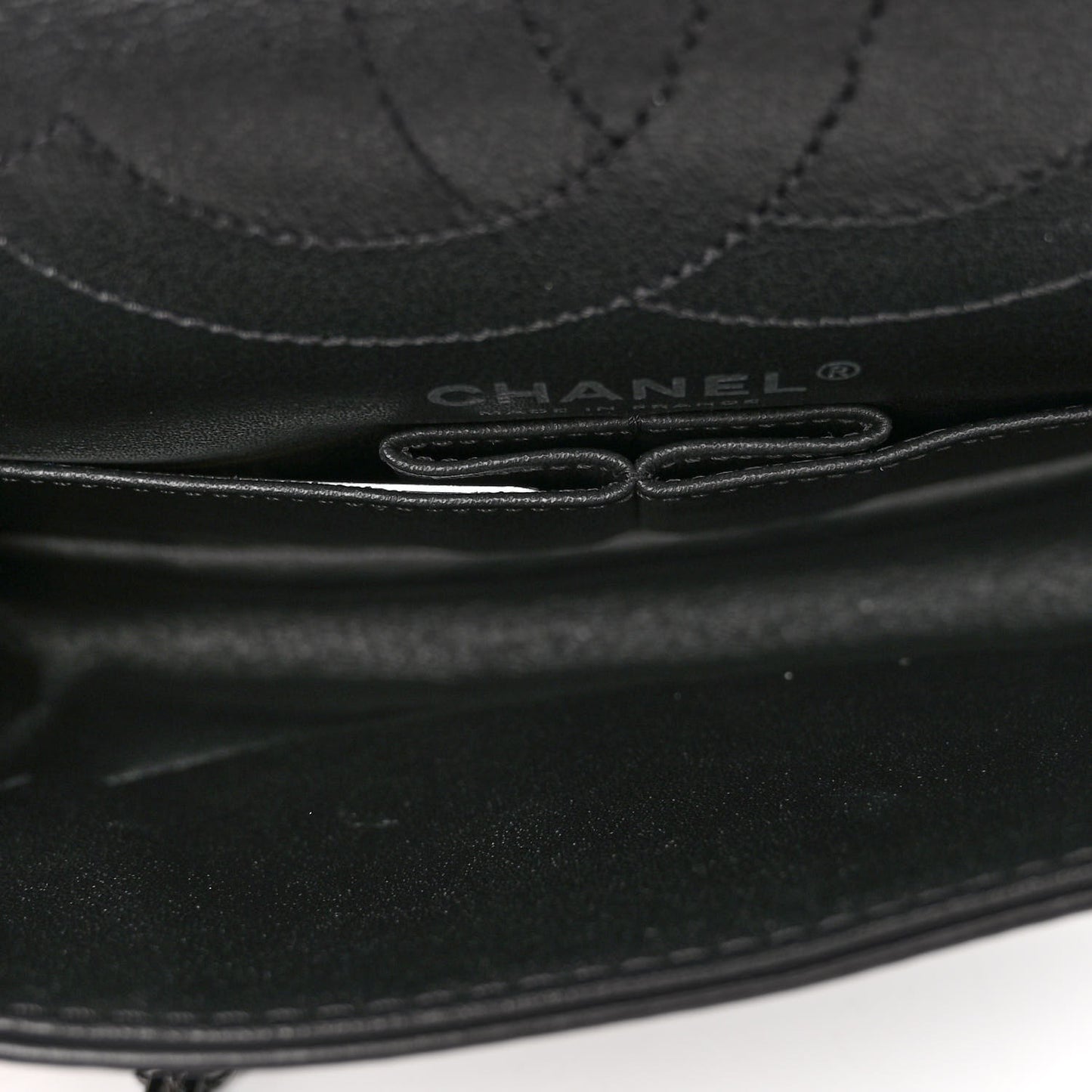 Aged Calfskin Quilted 2.55 Reissue 225 Flap So Black