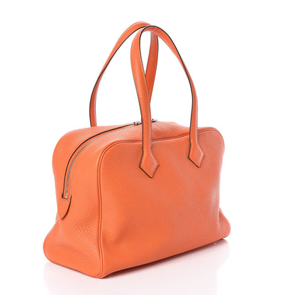 Hermes Taurillon Clemence Victoria II 35 Orange 3 of 10